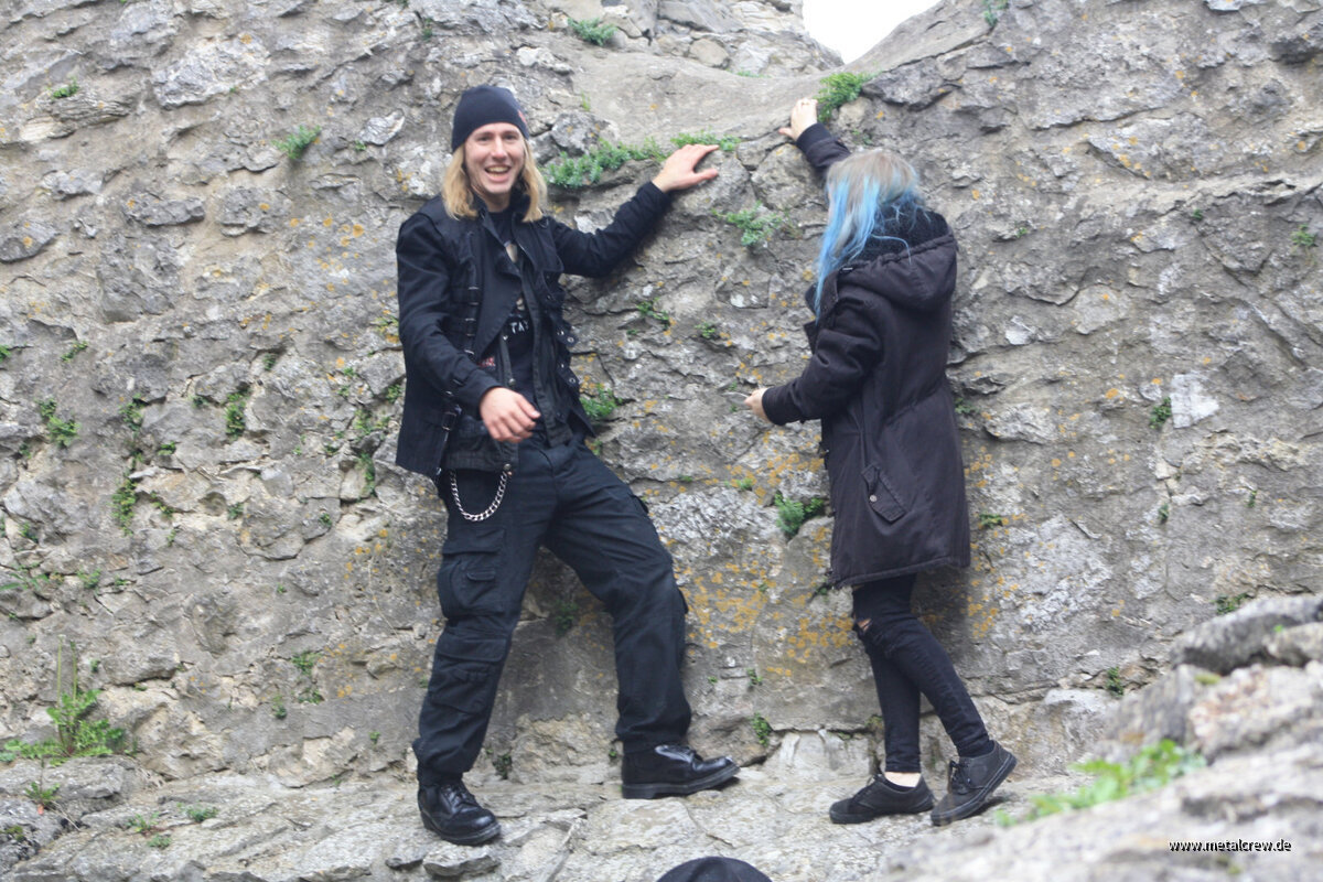 Vanessa & Mihe beim Klettern