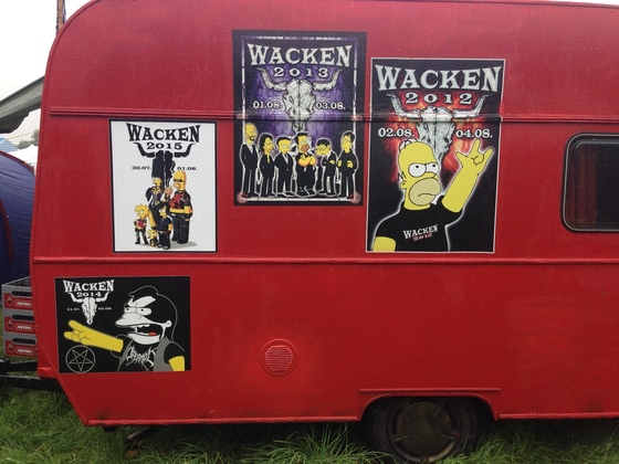 Metal Simpsons Wohnwagen