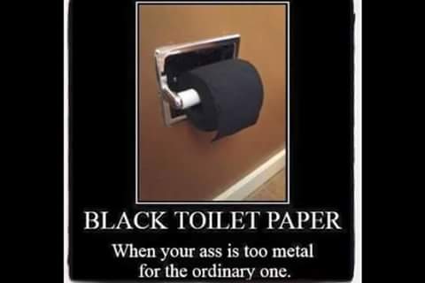 Black Toilet Paper